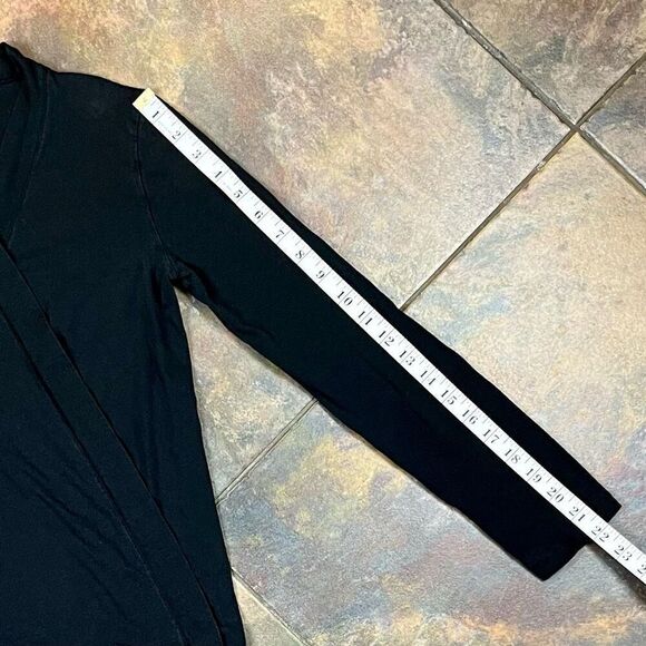 Oh Baby By Motherhood Black Long Sleeve Open Front Cardigan Small - Picture 4 of 7